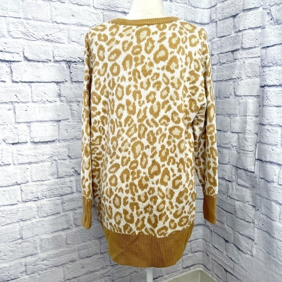 TORRID Popcorn Leopard Print Drop Shoulder Sweater - SIZE 1X - Picture 9 of 10